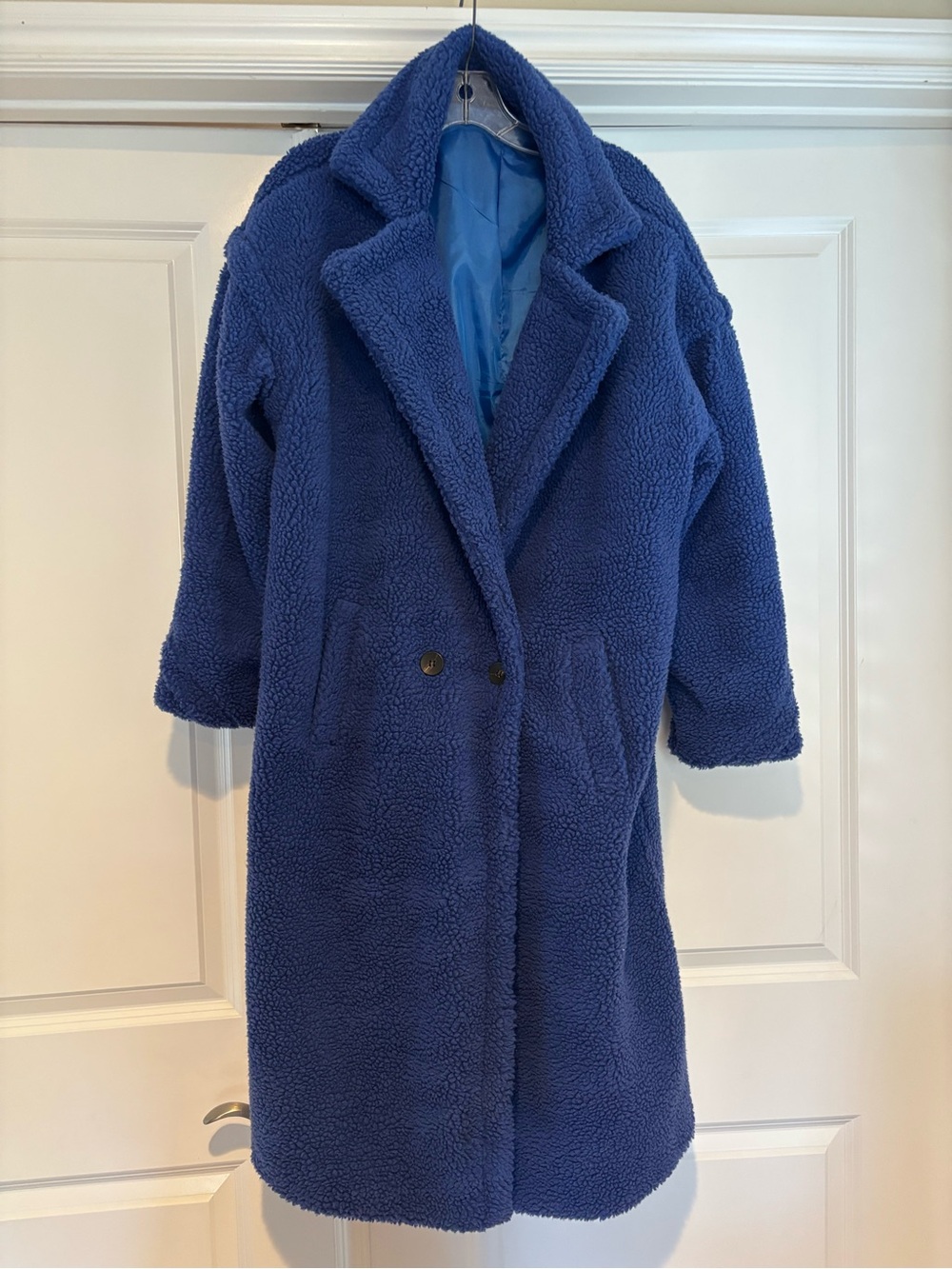 Bitsandpiecestogo Royal Blue Teddy Coat